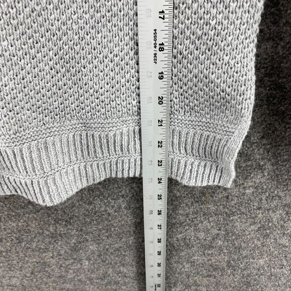 New Old Navy Sweater Pullover Women XS Gray Knit Crew Neck Long Sleeve Cotton - Picture 8 of 9